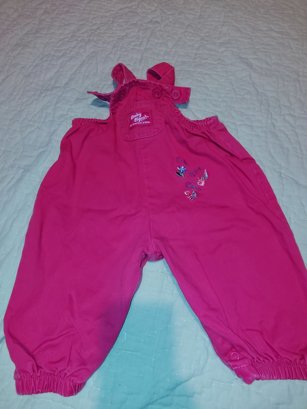 OshKosh B'gosh Hot Pink Butterfly Overalls
